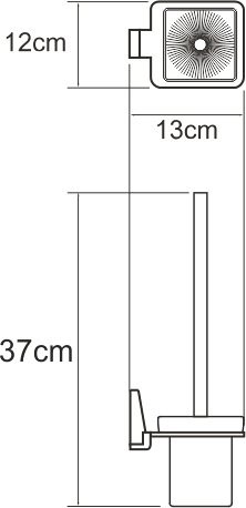 Набор Держатель Wasserkraft Lopau K-6022 + Ершик K-6027