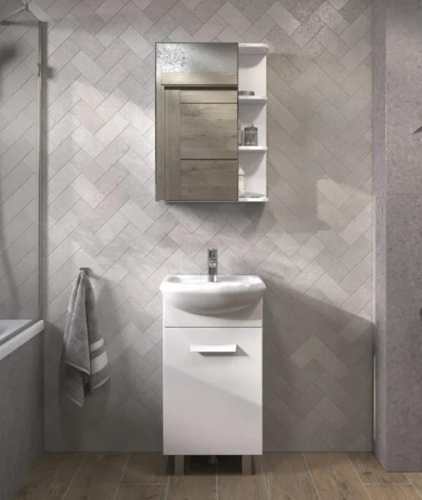 Мебель для ванной комнаты Vigo Hoska 45 1 дверца, белая
