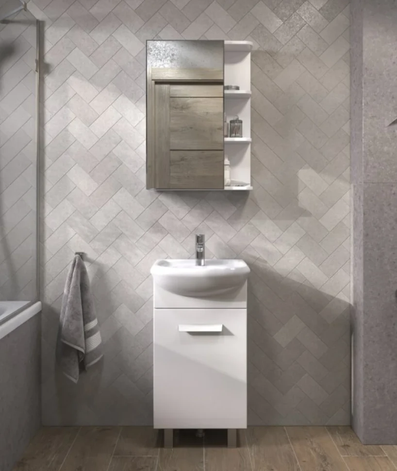 Мебель для ванной комнаты Vigo Hoska 45 1 дверца, белая
