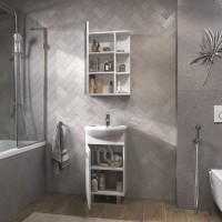 Мебель для ванной комнаты Vigo Hoska 45 1 дверца, белая