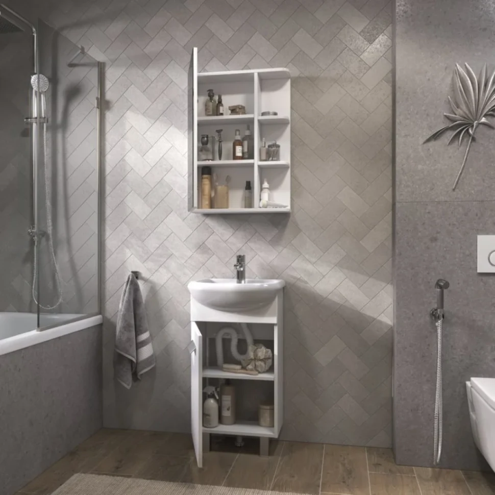 Мебель для ванной комнаты Vigo Hoska 45 1 дверца, белая