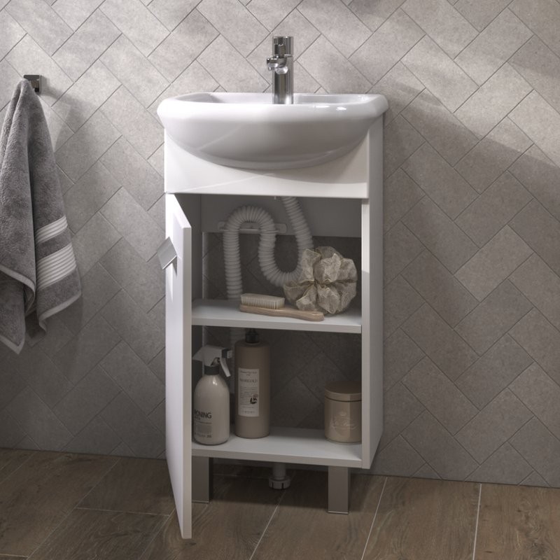 Мебель для ванной комнаты Vigo Hoska 45 1 дверца, белая