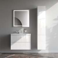 Мебель для ванной комнаты AM.PM Gem 75 подвесная, белый глянец, с 2 ящиками