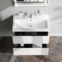 Мебель для ванной комнаты AM.PM Gem 75 подвесная, белый глянец, с 2 ящиками