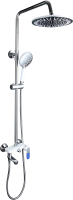 Душевая стойка Frap H34 F2434 хром, белая