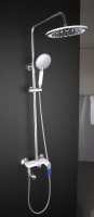 Душевая стойка Frap H34 F2434 хром, белая