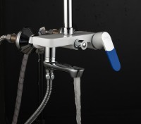 Душевая стойка Frap H34 F2434 хром, белая
