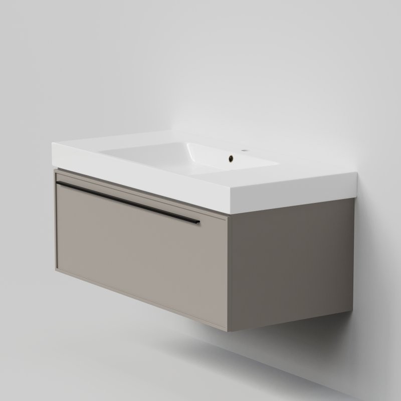 Тумба с раковиной La Fenice Elba 100 подвесная, cappuccino, раковина Cubo 100