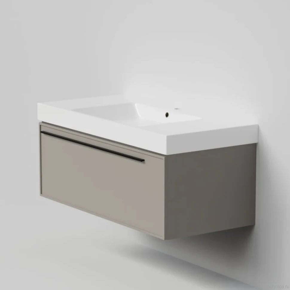 Тумба с раковиной La Fenice Elba 100 подвесная, cappuccino, раковина Cubo 100