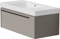 Тумба с раковиной La Fenice Elba 100 подвесная, cappuccino, раковина Cubo 100