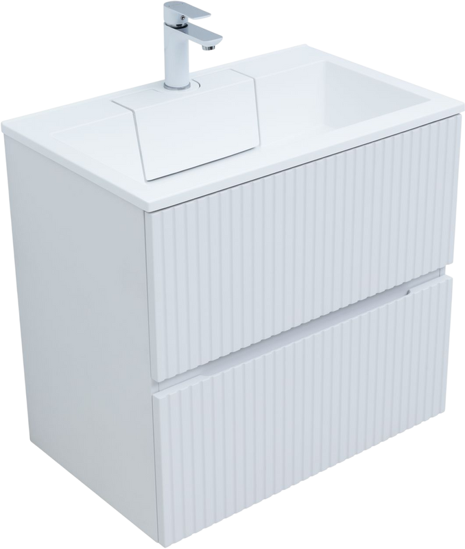 Тумба под раковину без столешницы Aquanet Джейн 70 подвесная, белая матовая