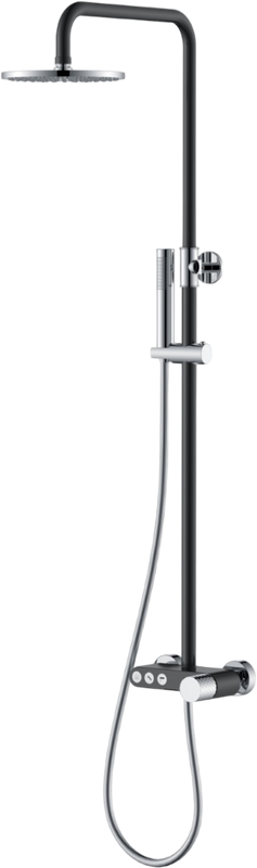 Душевая стойка Boheme Stick 128-BCR black diamond chrome