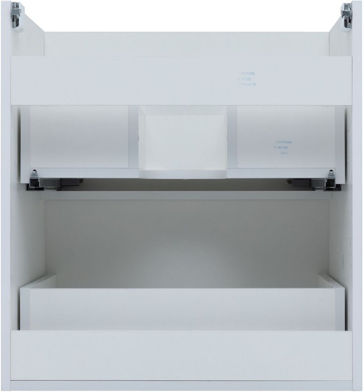 Тумба под раковину без столешницы Aquanet Терра 60 подвесная, белая матовая