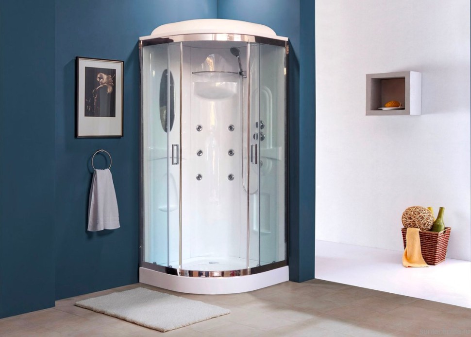 Душевая кабина Royal Bath HK RB90HK2-T-CH с низким поддоном