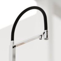 Смеситель для кухни Sancos Moro SC4006CH с гибким изливом, хром