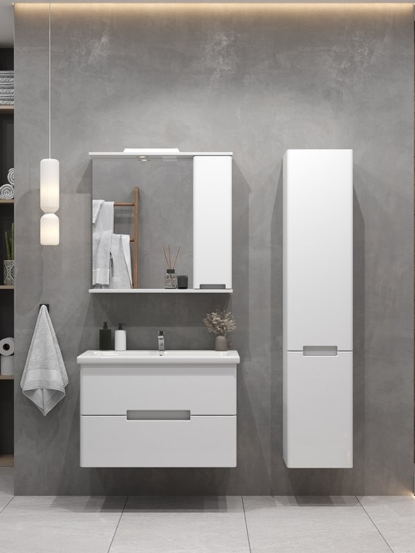 Тумба с раковиной SanStar Ориана 70 подвесная, раковина Cersanit Como 70