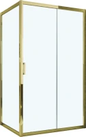 Душевой уголок Vegas Glass ZP+ZPV Tur Novo h1900 100*100 09 01 профиль золото, стекло прозрачное