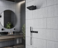 Душевой комплект Timo Petruma SX-5249/03SM С ВНУТРЕННЕЙ ЧАСТЬЮ, с термостатом, матовый черный