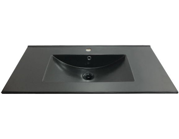 Мебельная раковина Comforty 90E черная матовая