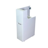 Тумба под раковину без столешницы Alavann Cosmetic 25 L под стиральную машину, напольная, глянцевая белая