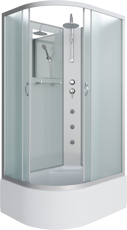 Душевая кабина Niagara Classic NG-2310-14RBKTG 120х80 см, без крыши, с гидромассажем и тропическим  душем