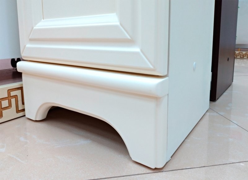 Шкаф пенал для ванной Misty Лувр L слоновая кость