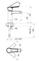 Смеситель AZARIO ENZO для биде, хром (AZ-15716601)