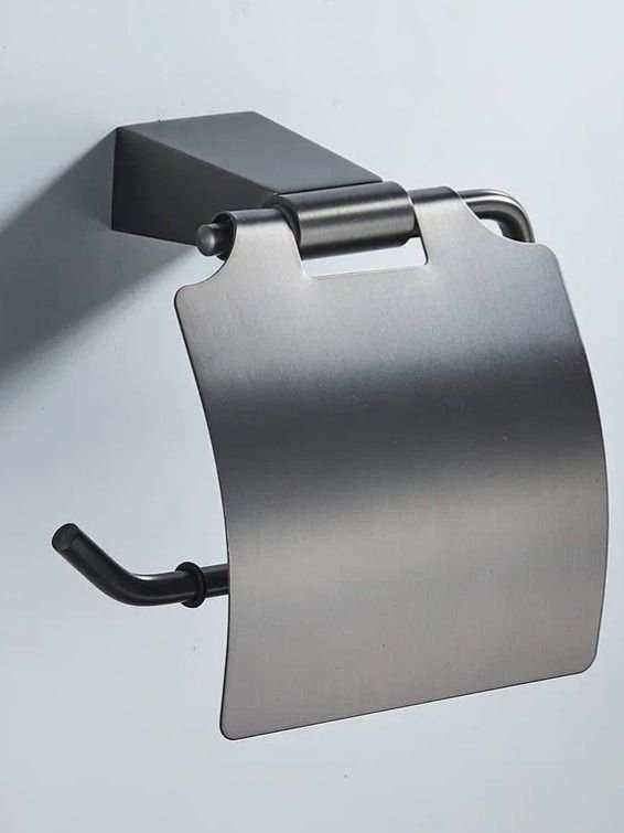 Держатель для туалетной бумаги Shevanik SG5705T, оружейная сталь