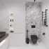 Мебель для ванной STWORKI Ольборг 100 столешница дуб карпентер, без отверстий, 2 тумбы 50, с раковиной Vitra Shift черной