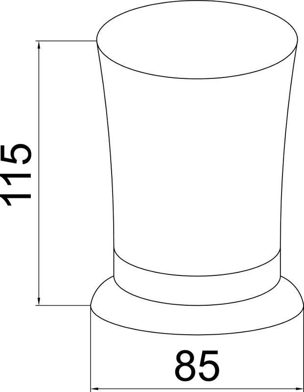 Набор Стакан Boheme Medici 10612 бронза, керамический + Мыльница 10611 керамическая, бронзовая, белая