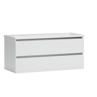 Тумба с раковиной Belux Фаворит 120 подвесная, белая глянцевая