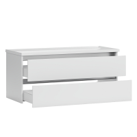 Тумба с раковиной Belux Фаворит 120 подвесная, белая глянцевая