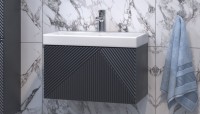 Мебель для ванной комнаты Velvex Edge 60.1Y подвесная, графит