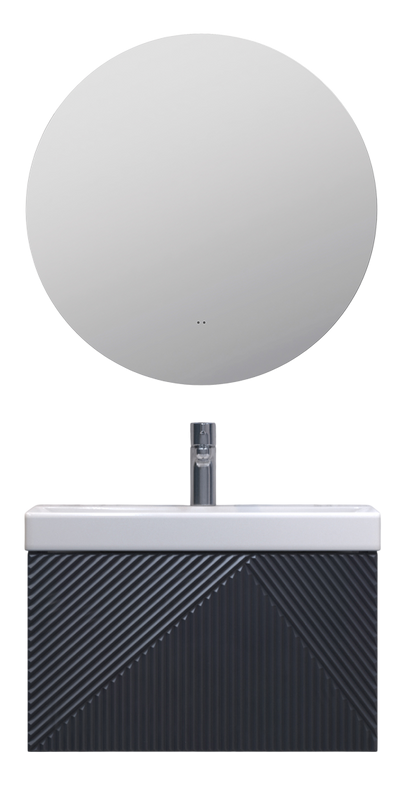 Мебель для ванной комнаты Velvex Edge 60.1Y подвесная, графит