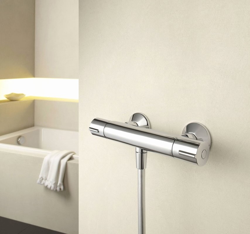 Душевой комплект Термостат Jacob Delafon July E8455-CP для душа + Гарнитур Awaken E99898RU-CP