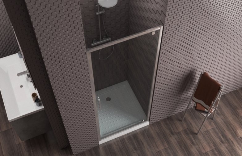 Душевая дверь в нишу Bravat Drop 90x200 распашная