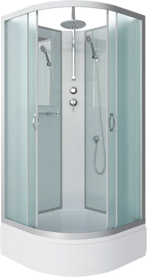 Душевая кабина Niagara Classic NG-3301-14BKT 90х90 см, без крыши, с тропическим душем