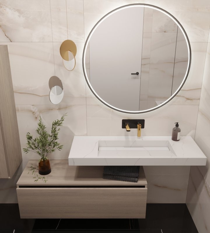 Раковина Armadi Art Flat Calacatta 120