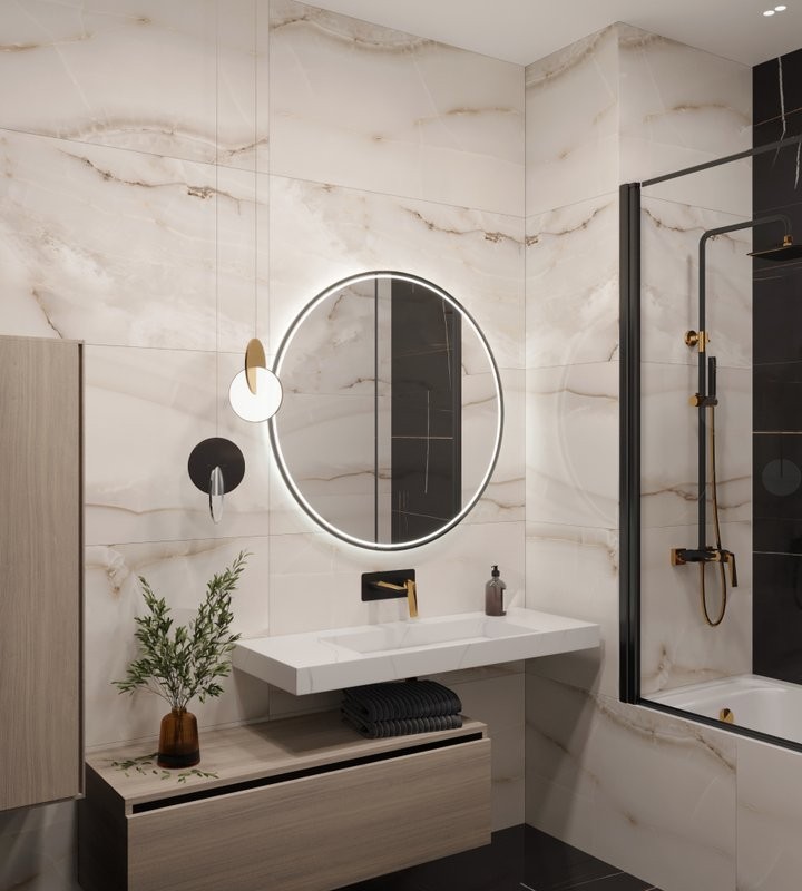 Раковина Armadi Art Flat Calacatta 120