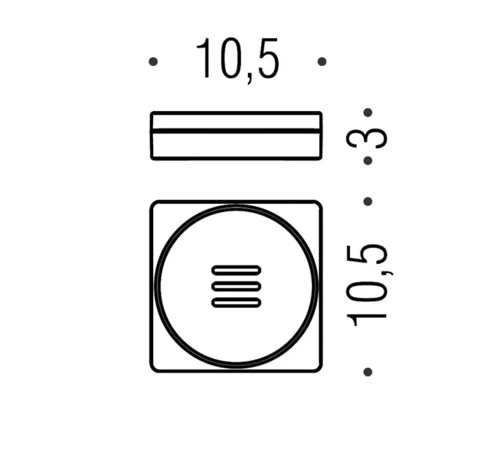 Мыльница Colombo Design MiniQ B5040.NM-RNE черная