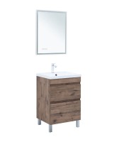 Тумба под раковину Aquanet Нота New 60 напольная, дуб веллингтон табак Тумба под раковину Aquanet Нота New 60 напольная, дуб веллингтон табак