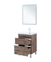 Тумба под раковину Aquanet Нота New 60 напольная, дуб веллингтон табак Тумба под раковину Aquanet Нота New 60 напольная, дуб веллингтон табак