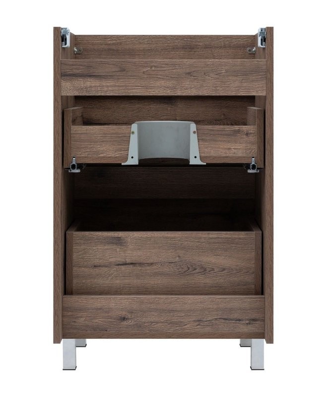 Тумба под раковину Aquanet Нота New 60 напольная, дуб веллингтон табак