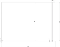 Душевая перегородка Ravak Walk-In Wall 90 + кронштейн 90 см, черный