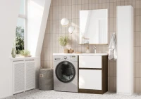 Тумба с раковиной AQUATON Лондри 60 R, дуб кантри, белый