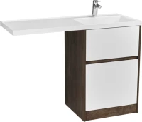 Тумба с раковиной AQUATON Лондри 60 R, дуб кантри, белый