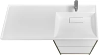 Тумба с раковиной AQUATON Лондри 60 R, дуб кантри, белый