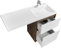 Тумба с раковиной AQUATON Лондри 60 R, дуб кантри, белый