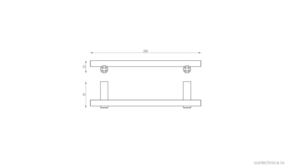 Держатель для полотенец Abber Osten 316 AA1853BGG брашированная оружейная сталь