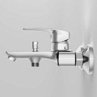 Душевой комплект Смеситель AM.PM Tender F45A10000 + Стойка Gem F0790000